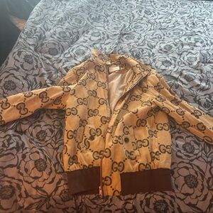 Tan Gucci jacket